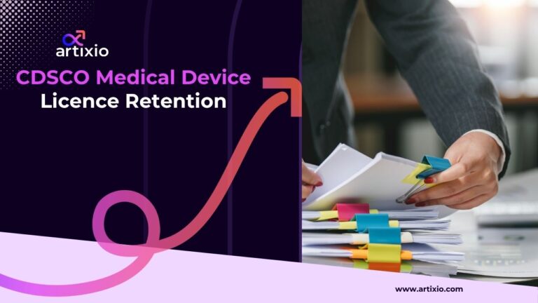 CDSCO medical device licence retention requirements in India